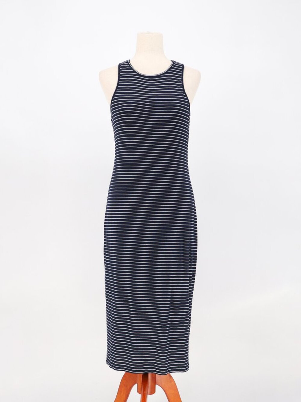 MARINE LAYER Striped Lexi Daytime Bodycon Tank Midi Dress Size L